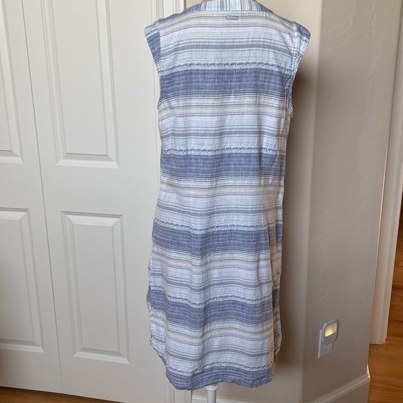 Eddie Bauer Activewear Dress Women’s S Mini hemp Cotton Beach Lagenlook coastal - Picture 2 of 14